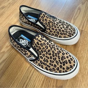 VANS Authentic Mini Leopard Slip-on Shoes Size 7.5